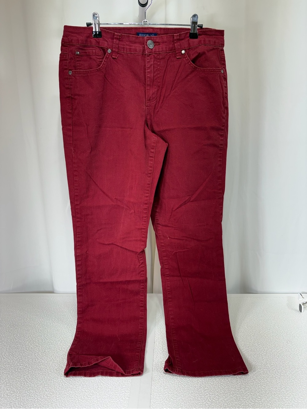 Bandolino Women's Bootcut Jeans in Wine Red 3964